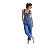 Free People 02. WOMENS APPAREL - WOMENS DRESS|SKIRT - WOMENS JUMPERS Women's Ziggy Denim Overall 5413 SAPPHIRE BLUE