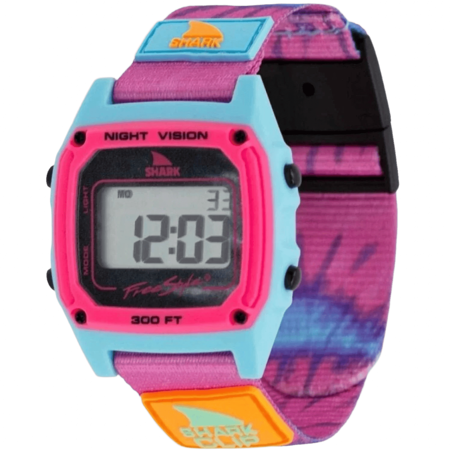 Freestyle 12. HARDGOODS - ELECTRONICS - WATCHES Shark Classic Clip TIE-DYE PINK SPLASH