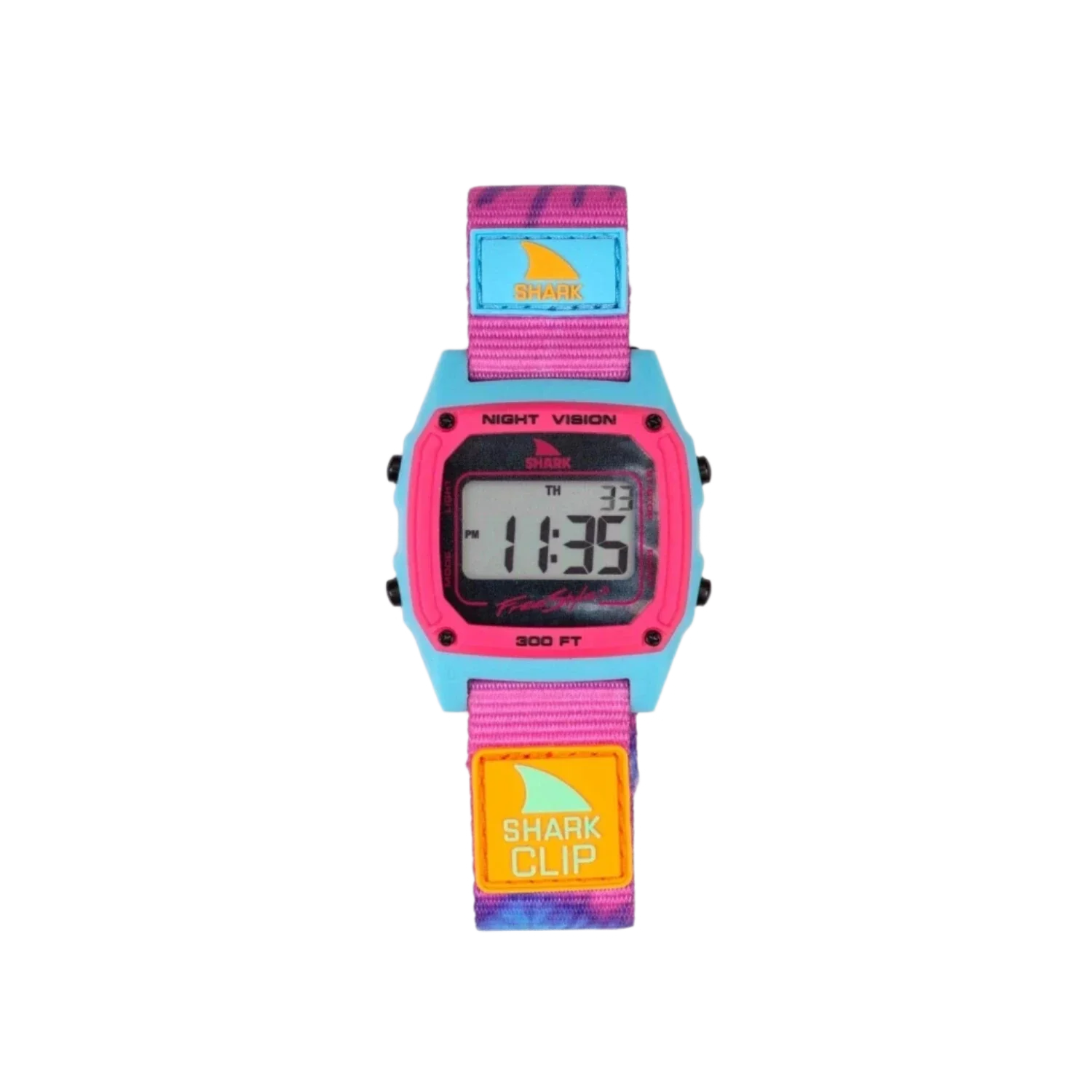 Freestyle 12. HARDGOODS - ELECTRONICS - WATCHES Shark Classic Clip TIE-DYE PINK SPLASH