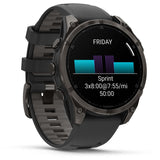 Garmin 12. HARDGOODS - ELECTRONICS - WATCHES Fenix 8 Amoled Sapphire 47MM | Carbon Black DLC Titanium with Black