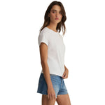 Z Supply 02. WOMENS APPAREL - WOMENS SS SHIRTS - WOMENS SS CASUAL Women's Modern Slub Tee WHT WHITE