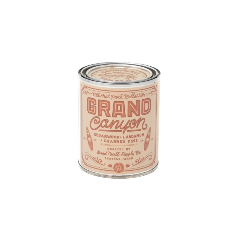 Good & Well 21. GENERAL ACCESS - GIFTS Grand Canyon National Park Candle 1/2 PINT