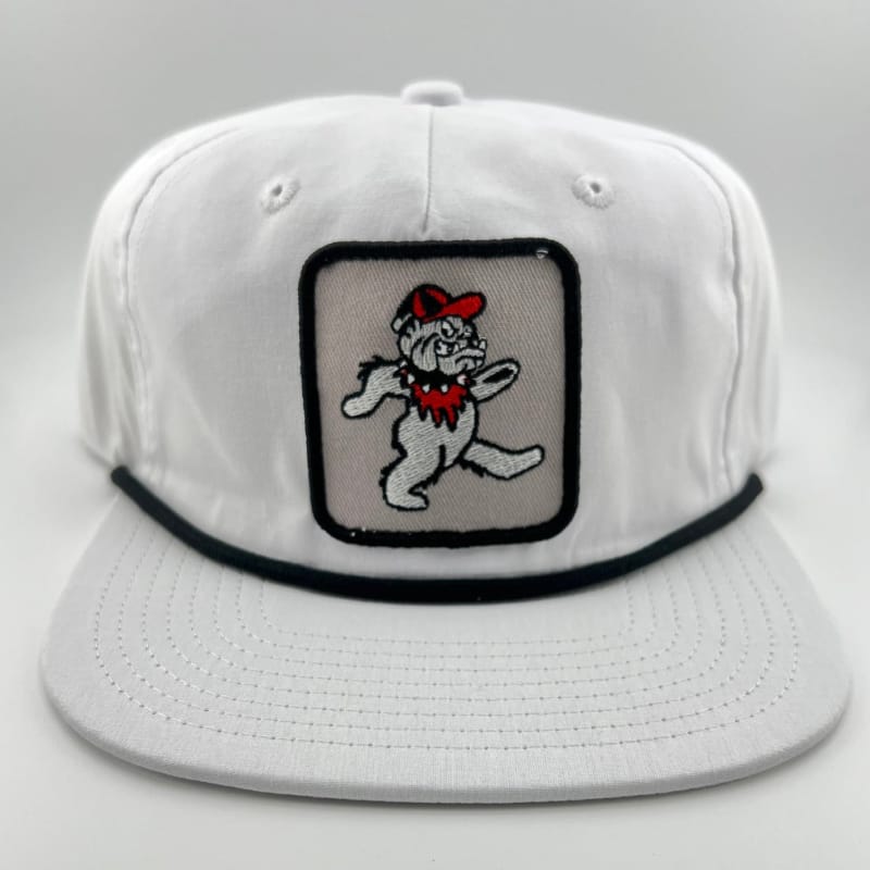 GRATEFUL GAMEDAYS 20. HATS_GLOVES_SCARVES - HATS Dancing Dawg Rope Hat WHITE | WHITE