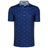 Men's Running Wolf Golf Polo Shirt