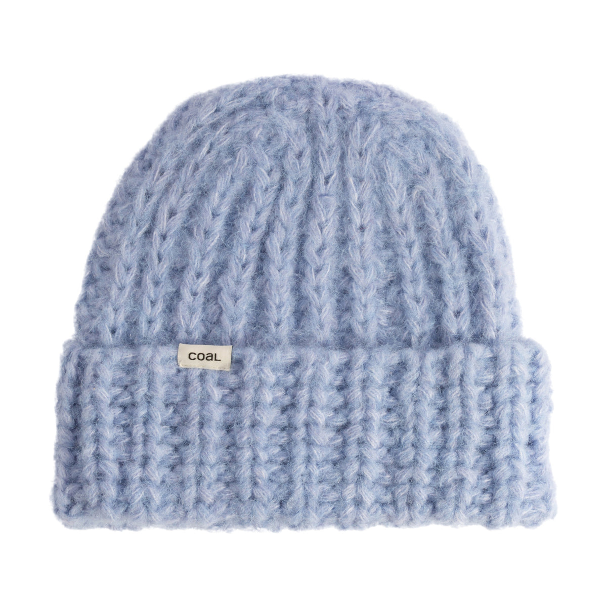 The Ivy Thick Knit Beanie Coal Headwear - PERIWINKLE