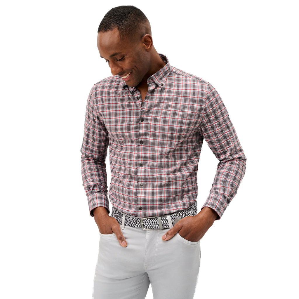 Men's Lane Forest Pane Performance Flannel Johnnie-O