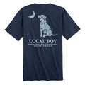 Men's Distressed Localflage Cobalt Dog & Moon Short Sleeve Tee Local Boy Outfitters - CNB CHINA BLUE
