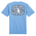 Men's Distressed Localflage Cobalt Patch Short Sleeve Tee Local Boy Outfitters - WDM WASHED DENIM