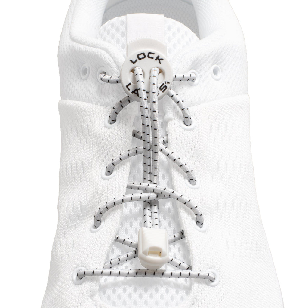 Lock Laces No-Tie Shoelaces Lock Laces - WHITE