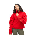 Women's Pieper Fleece in Rouge, on model front close