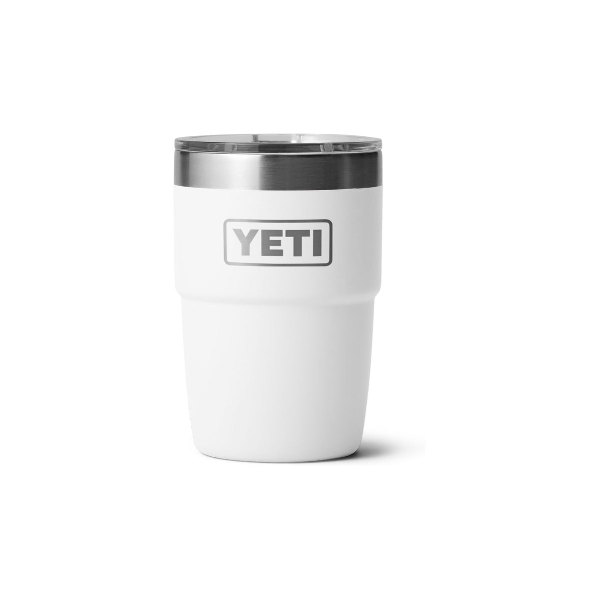 Rambler 8 oz Stackable Cup with Magnetic Slider YETI - WHITE