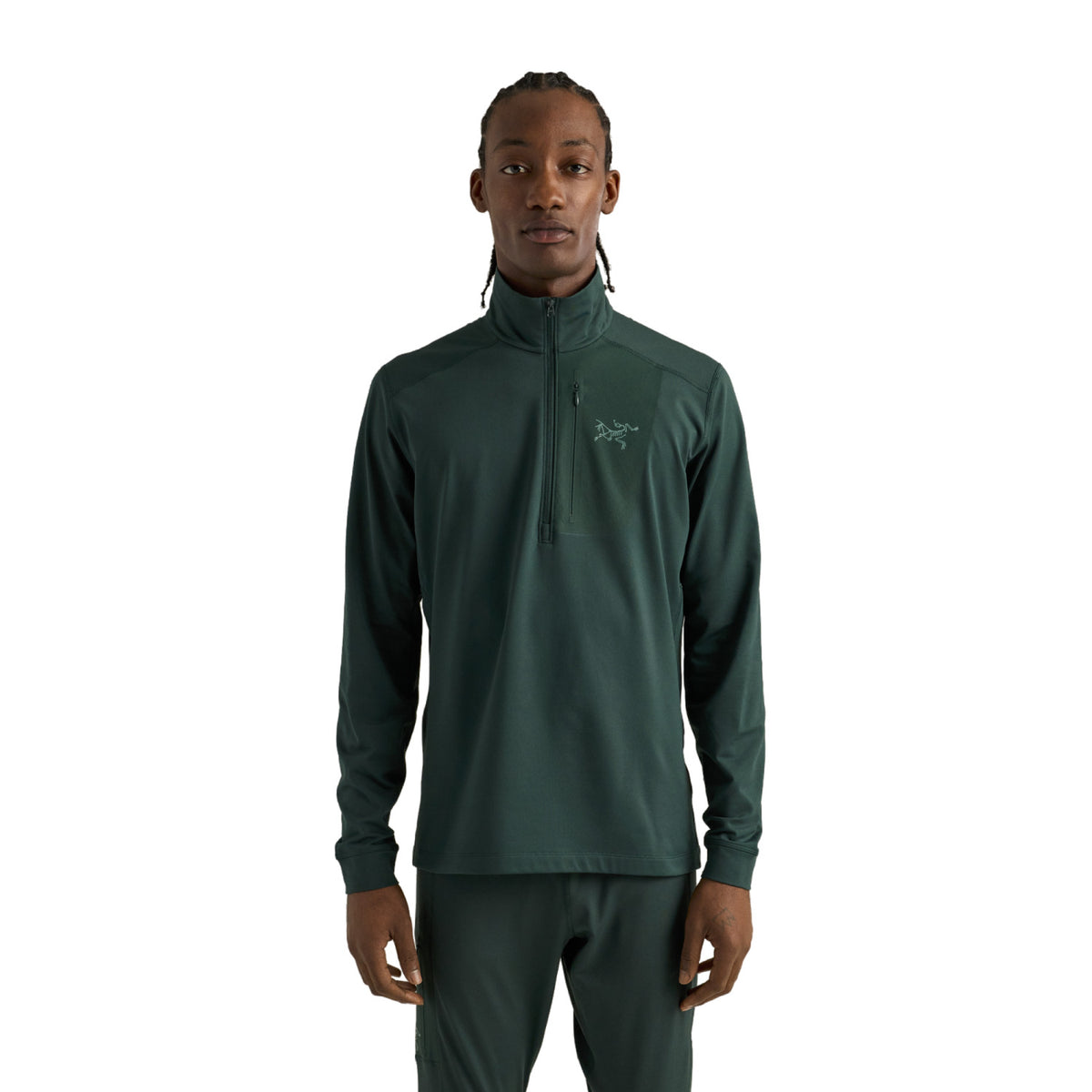 Men’s Rho LT Zip Neck Arc’teryx - 000980 DARK JADE / S