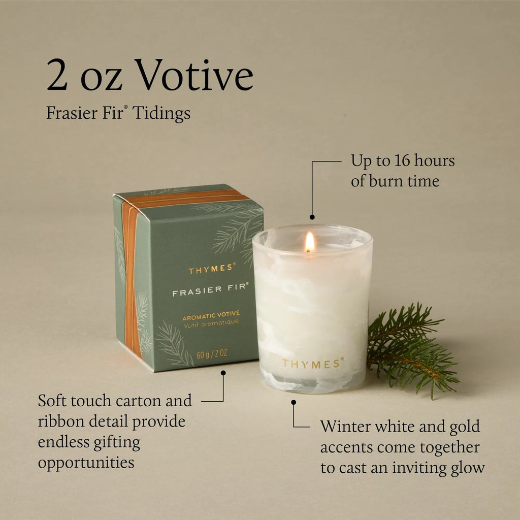 Frasier Fir Tidings Votive Candle Thymes
