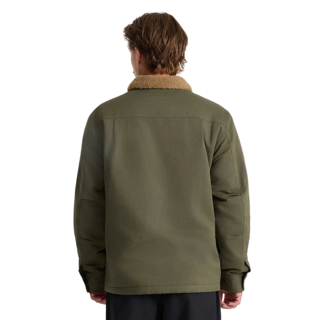 Men's Hebrides 2.0 Sherpa Jacket in Military, back on model