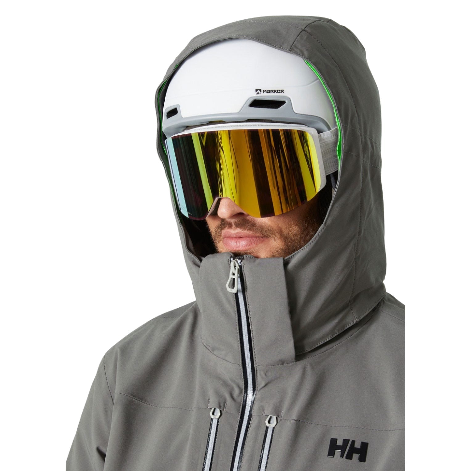 Helly Hansen 01. MENS APPAREL - MENS SKI - MENS SKI JACKETS Men's Alpha LIFALOFT Insulated Ski Jacket 876 CONCRETE