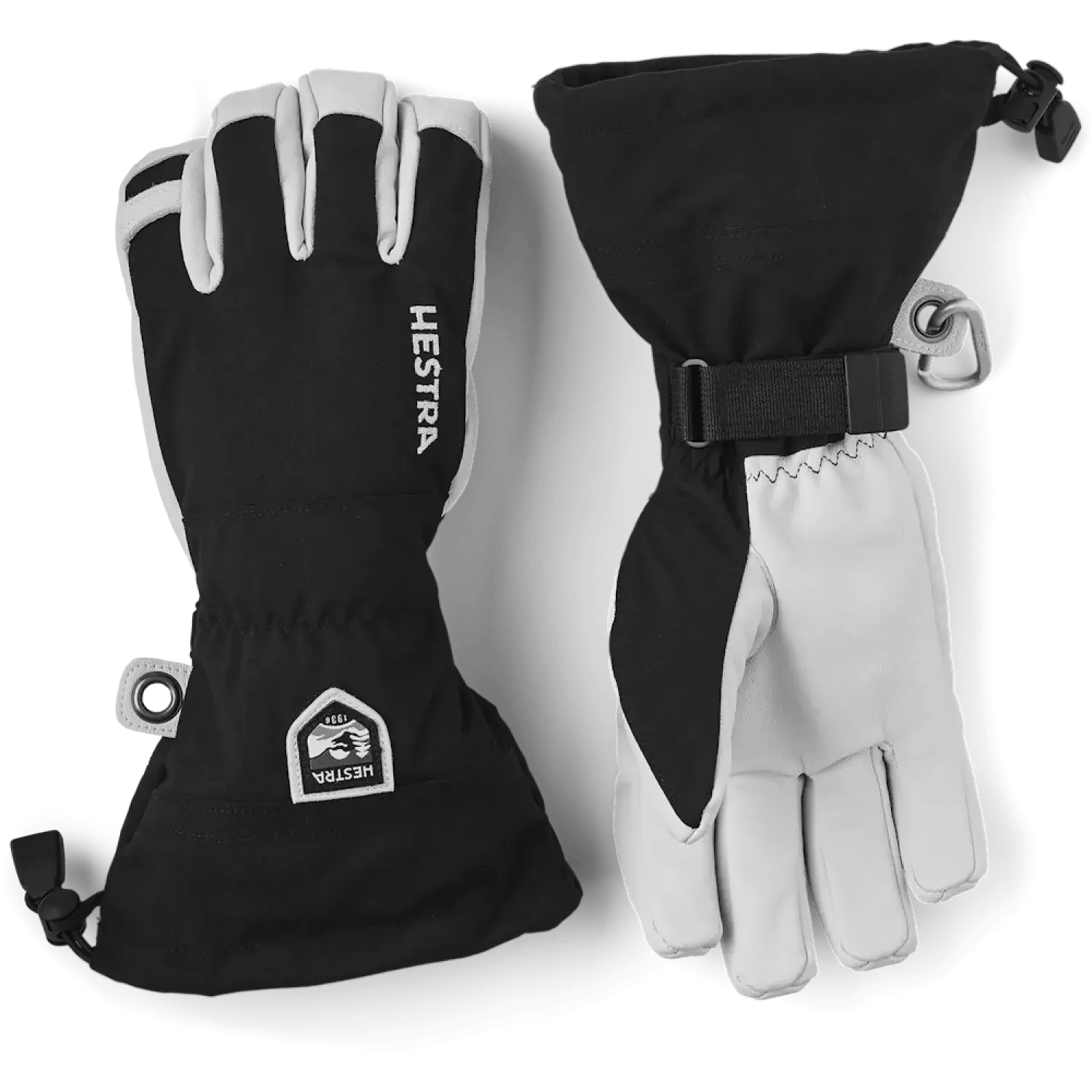 Hestra 10. GIFTS|ACCESSORIES - MENS ACCESSORIES - MENS GLOVES SKI Army Leather Heli Glove 100 BLACK