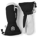 Hestra 10. GIFTS|ACCESSORIES - MENS ACCESSORIES - MENS GLOVES SKI Army Leather Heli Glove - 3 Finger BLACK