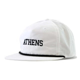 High Country Outfitters 11. HATS - HATS BILLED - HATS BILLED Athens Rope Hat - White with Black Rope