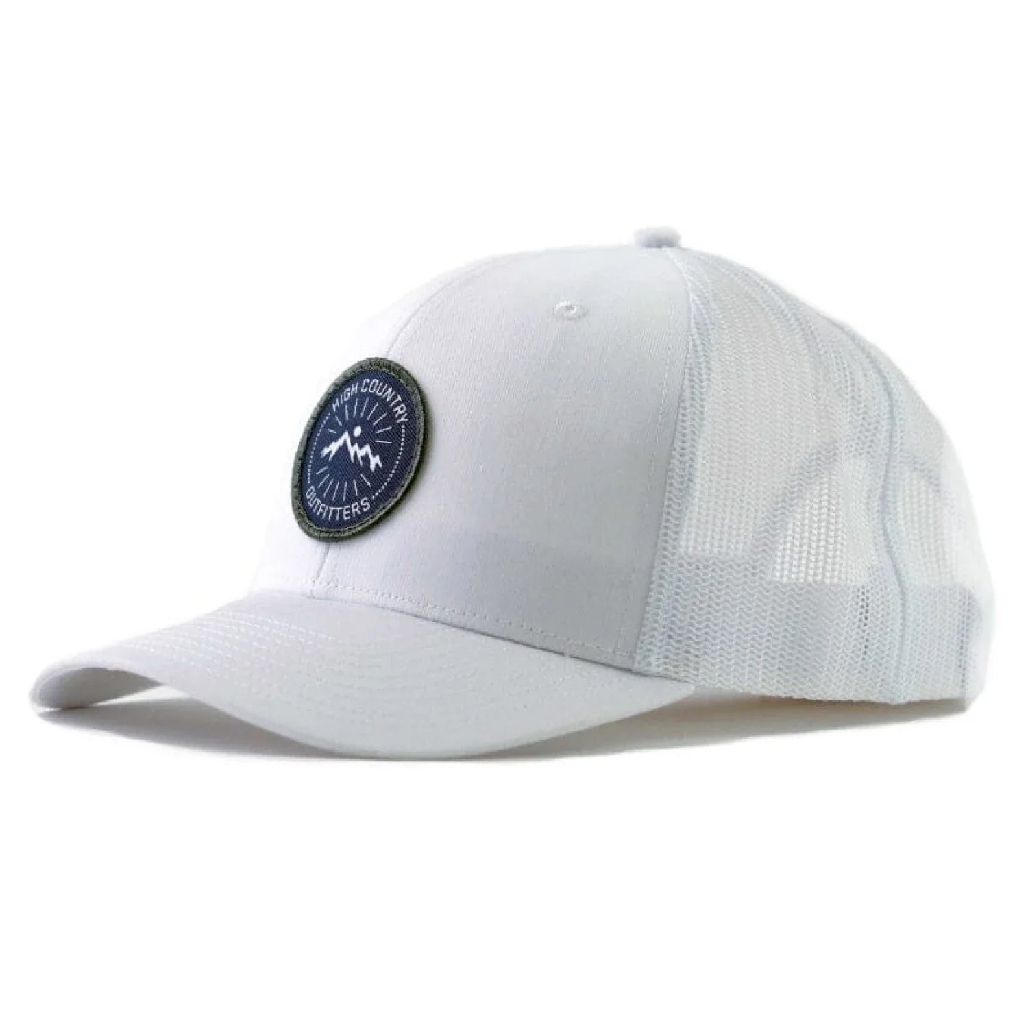 High Country Outfitters 11. HATS - HATS BILLED - HATS BILLED HC Circle Sunrise Trucker | Solid White SOLID WHITE