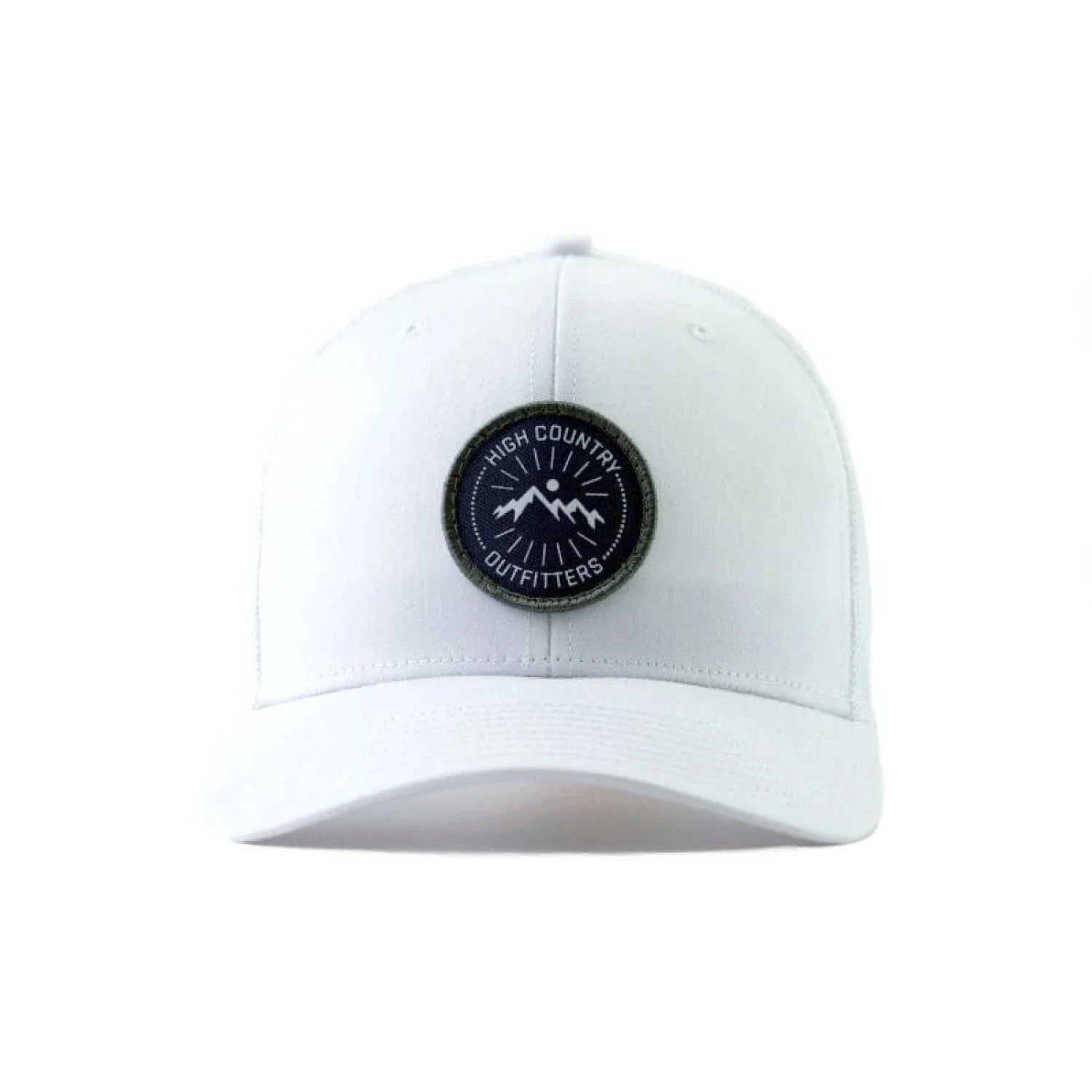 High Country Outfitters 11. HATS - HATS BILLED - HATS BILLED HC Circle Sunrise Trucker | Solid White SOLID WHITE