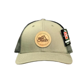 High Country Outfitters 11. HATS - HATS BILLED - HATS BILLED HC Leather Circle Low Pro Trucker LODEN