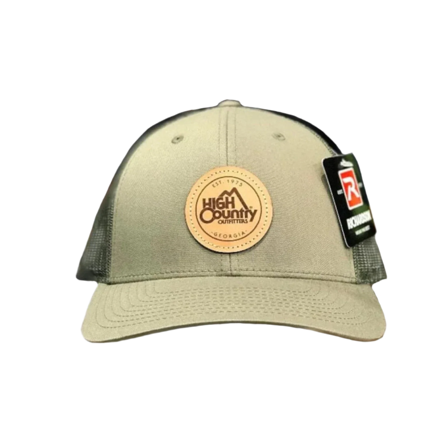 High Country Outfitters HATS - HATS BILLED - HATS BILLED HC Leather Circle Low Pro Trucker LODEN