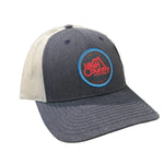 High Country Outfitters 11. HATS - HATS BILLED - HATS BILLED HC Red Circle Logo Lowpro Trucker NAVY | GREY