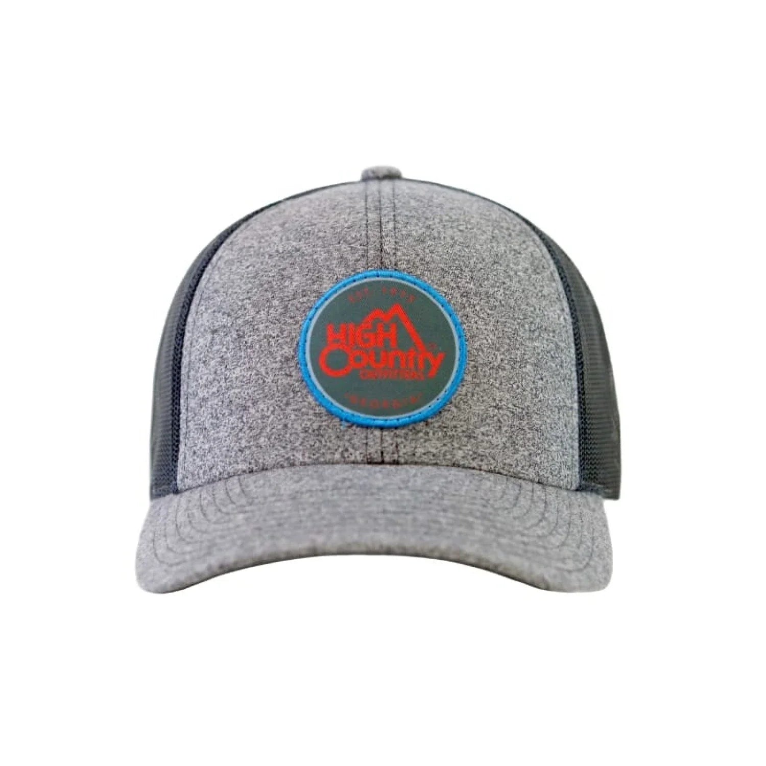 High Country Outfitters 11. HATS - HATS BILLED - HATS BILLED HC Red Circle Logo Trucker | Heather Navy