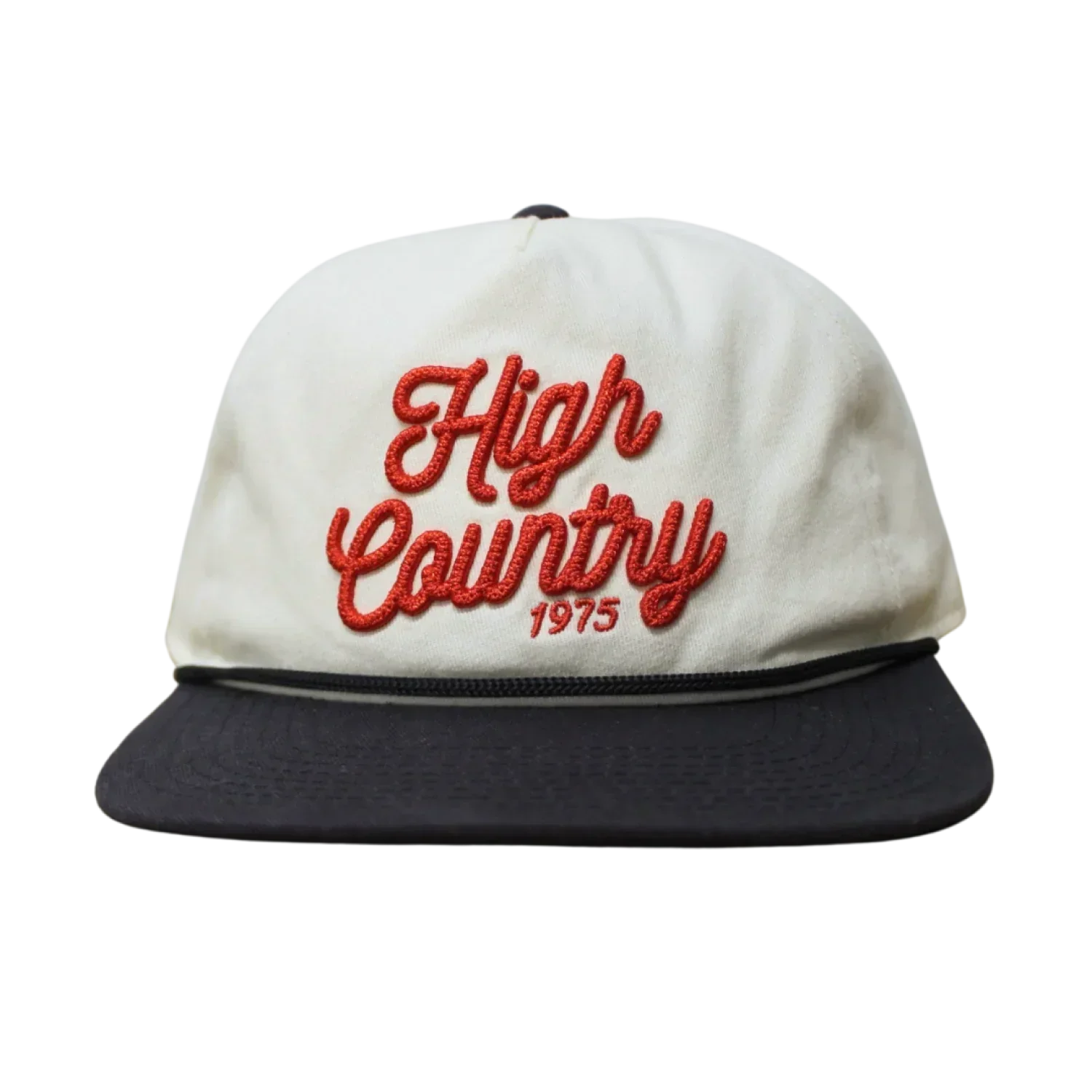 High Country Outfitters 11. HATS - HATS BILLED - HATS BILLED HC Rope Stitch Hat CREAM|NAVY