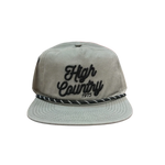 High Country Outfitters 11. HATS - HATS BILLED - HATS BILLED HC Rope Stitch Hat SLATE | LATTE