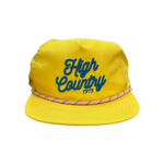 High Country Outfitters 11. HATS - HATS BILLED - HATS BILLED HC Rope Stitch Hat YELLOW