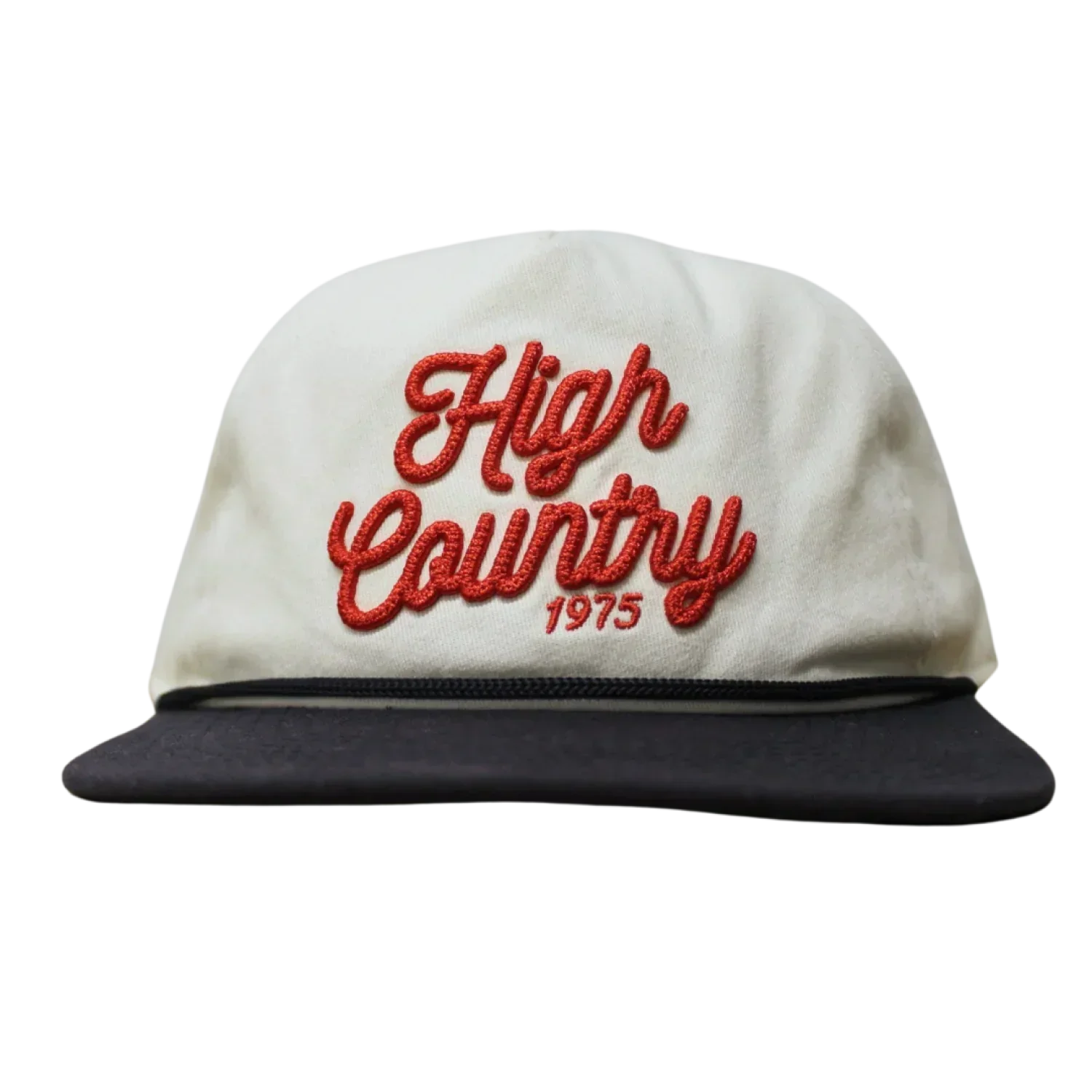 High Country Outfitters 11. HATS - HATS BILLED - HATS BILLED HC Rope Stitch Hat CREAM|NAVY