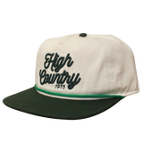 High Country Outfitters 11. HATS - HATS BILLED - HATS BILLED HC Rope Stitch Hat CREAM|FOREST