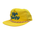 High Country Outfitters 11. HATS - HATS BILLED - HATS BILLED HC Rope Stitch Hat YELLOW