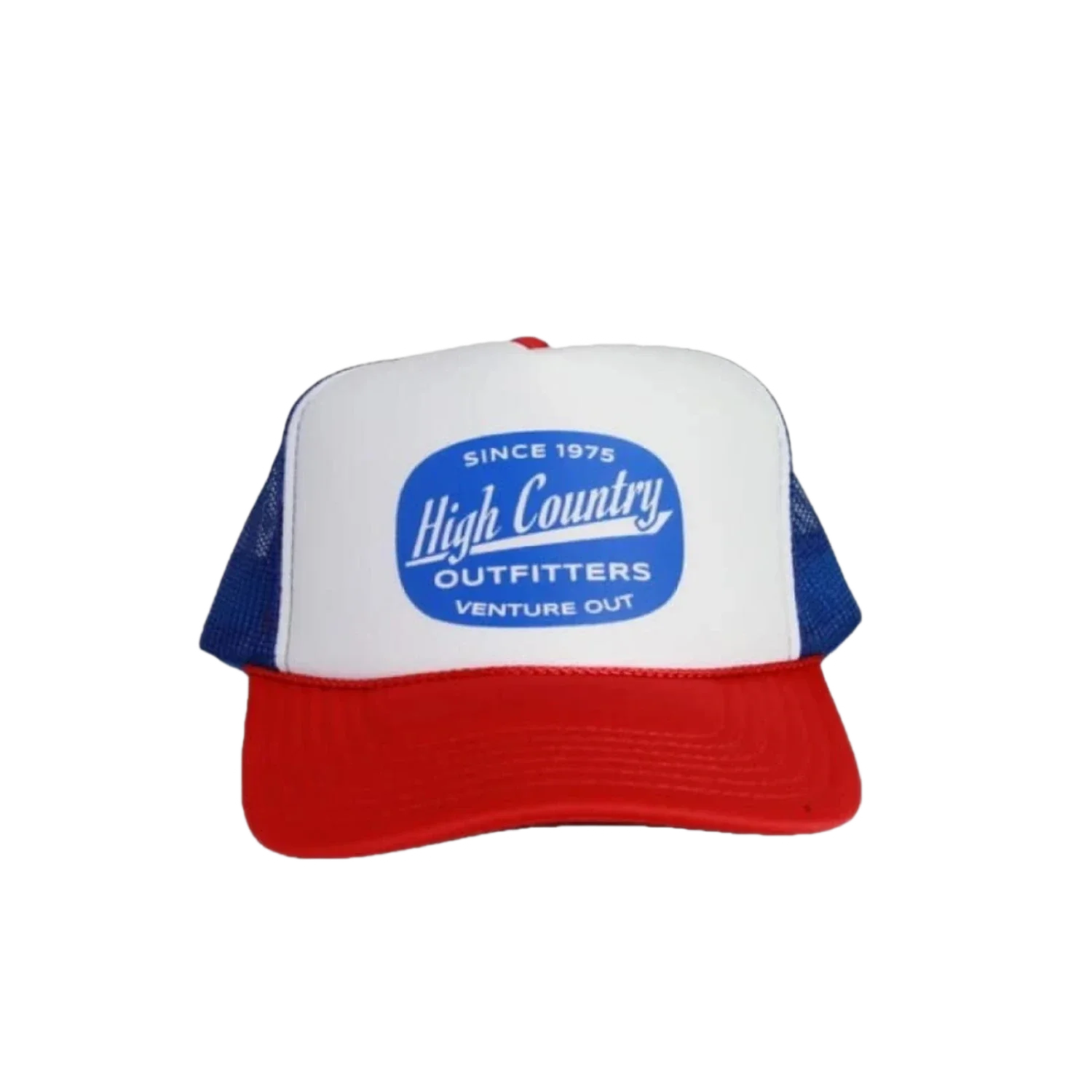 High Country Outfitters 11. HATS - HATS BILLED - HATS BILLED HC Venture Out Trucker RED | WHITE | BLUE