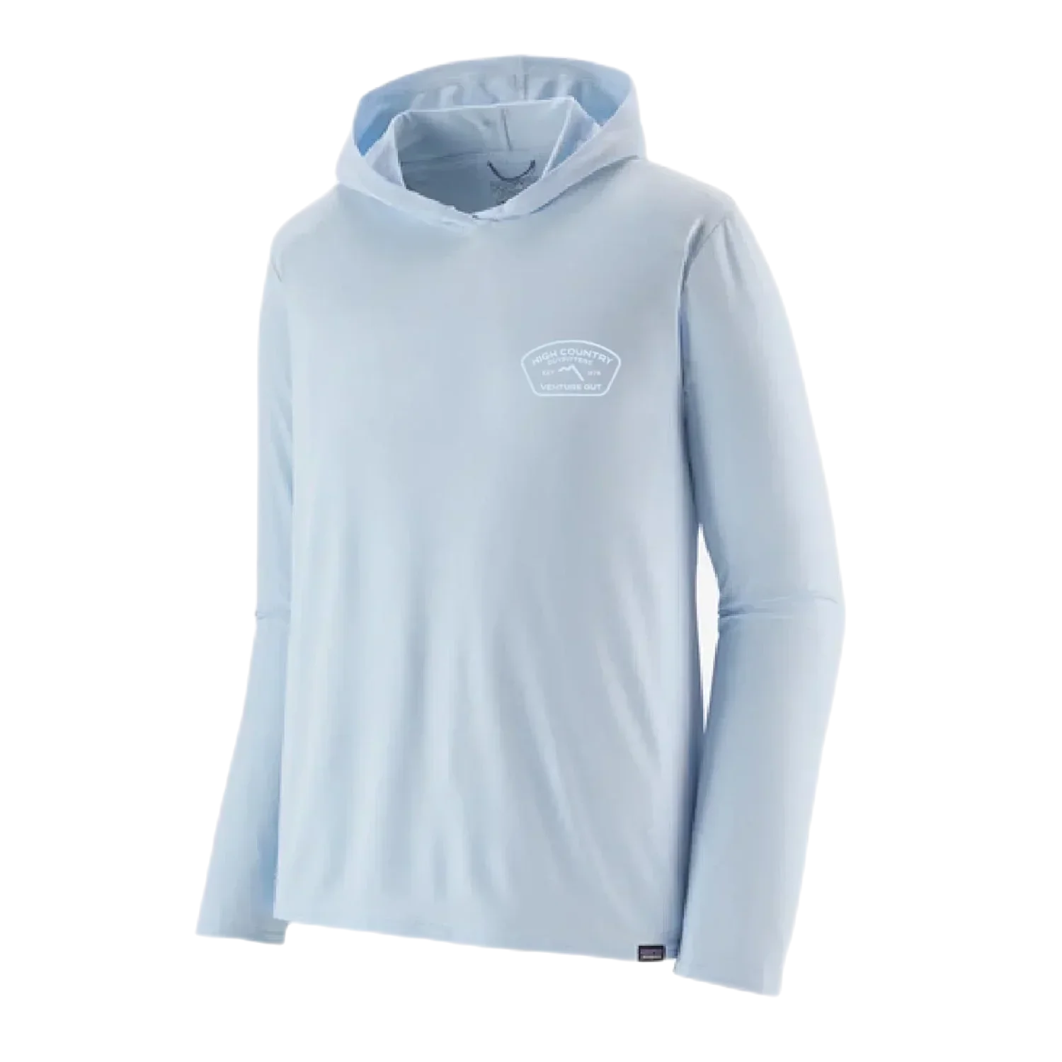 High Country Outfitters 01. MENS APPAREL - MENS LS SHIRTS - MENS LS HOODY Men's HC Capilene Cool Daily Hoody CHLE CHILLED BLUE