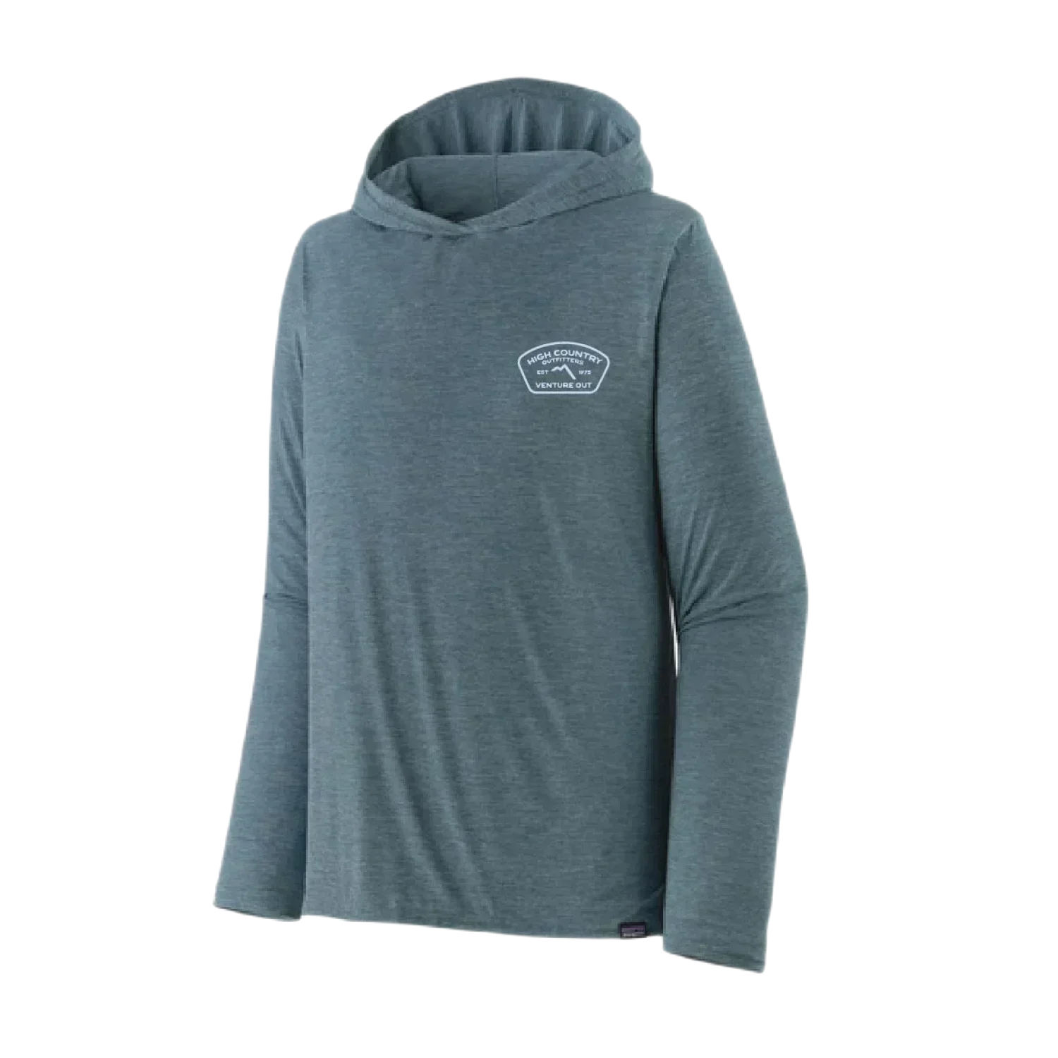 High Country Outfitters 01. MENS APPAREL - MENS LS SHIRTS - MENS LS HOODY Men's HC Capilene Cool Daily Hoody UTBX UTILITY BLUE - LIGHT UTILITY BLUE X-DYE