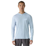 High Country Outfitters 01. MENS APPAREL - MENS LS SHIRTS - MENS LS HOODY Men's HC Capilene Cool Daily Hoody FLKB FLECK BLUE