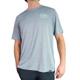 High Country Outfitters 01. MENS APPAREL - MENS SS SHIRTS - MENS SS ACTIVE Men's HC Capilene Cool Daily Shirt STEAM BLUE - LT PLUME GREY