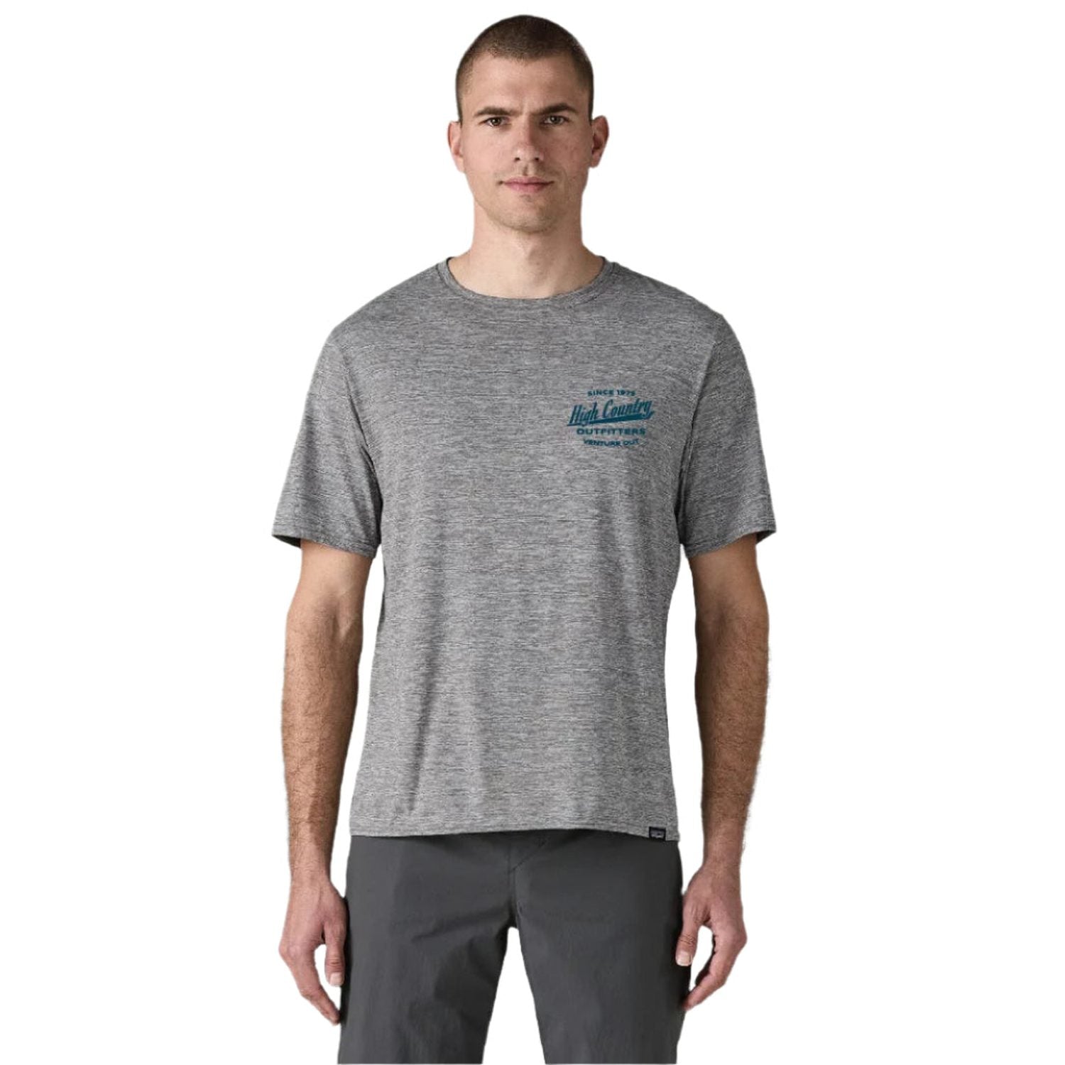 High Country Outfitters 01. MENS APPAREL - MENS SS SHIRTS - MENS SS ACTIVE Men's HC Capilene Cool Daily Shirt FEATHER GREY