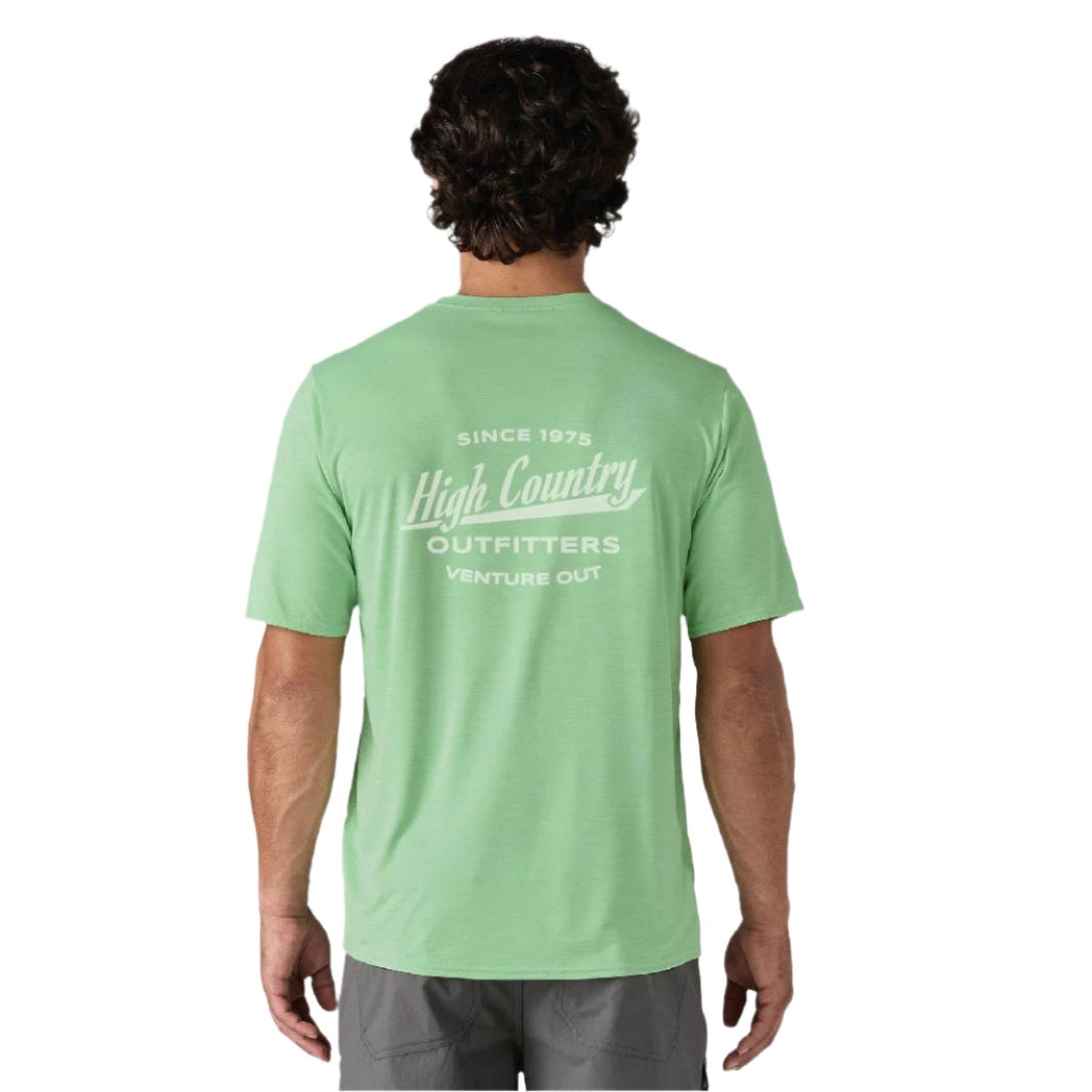 High Country Outfitters 01. MENS APPAREL - MENS SS SHIRTS - MENS SS ACTIVE Men's HC Capilene Cool Daily Shirt RNGX RINSED GREEN - DARK RINSED GREEN X-DYE