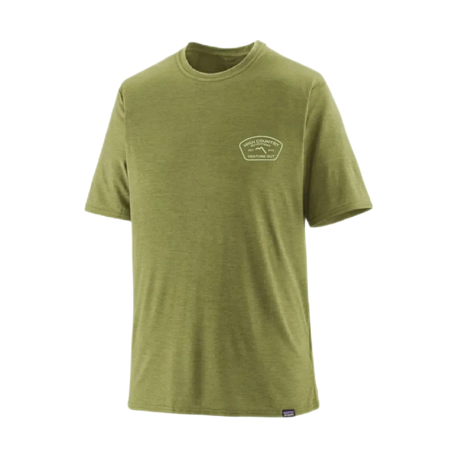 High Country Outfitters 01. MENS APPAREL - MENS SS SHIRTS - MENS SS ACTIVE Men's HC Capilene Cool Daily Shirt BKGX BKHRN GRN - LT BKHRN GRN X-DYE