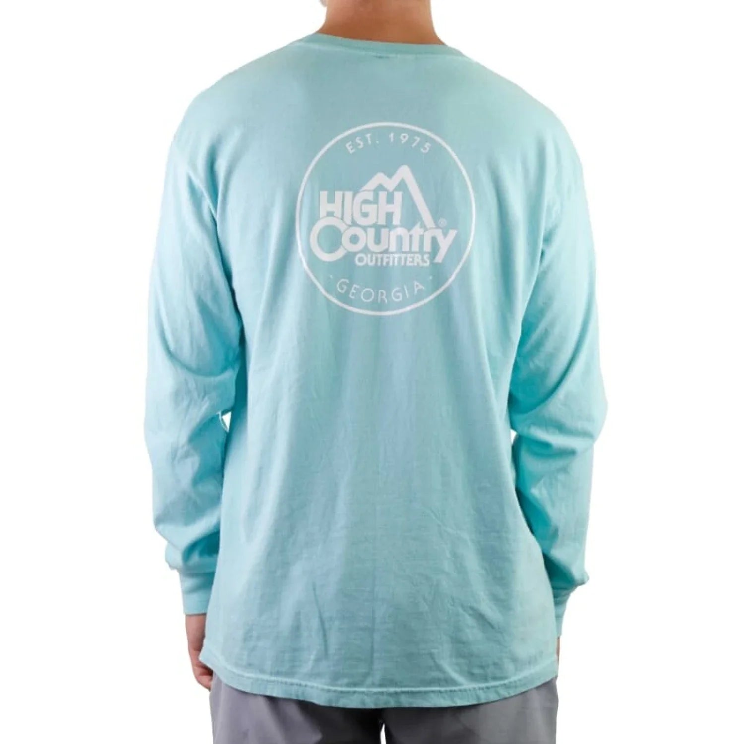 High Country Outfitters 01. MENS APPAREL - MENS T-SHIRTS - MENS T-SHIRT LS Men's HC GA Circle CC Long Sleeve CHALKY MINT