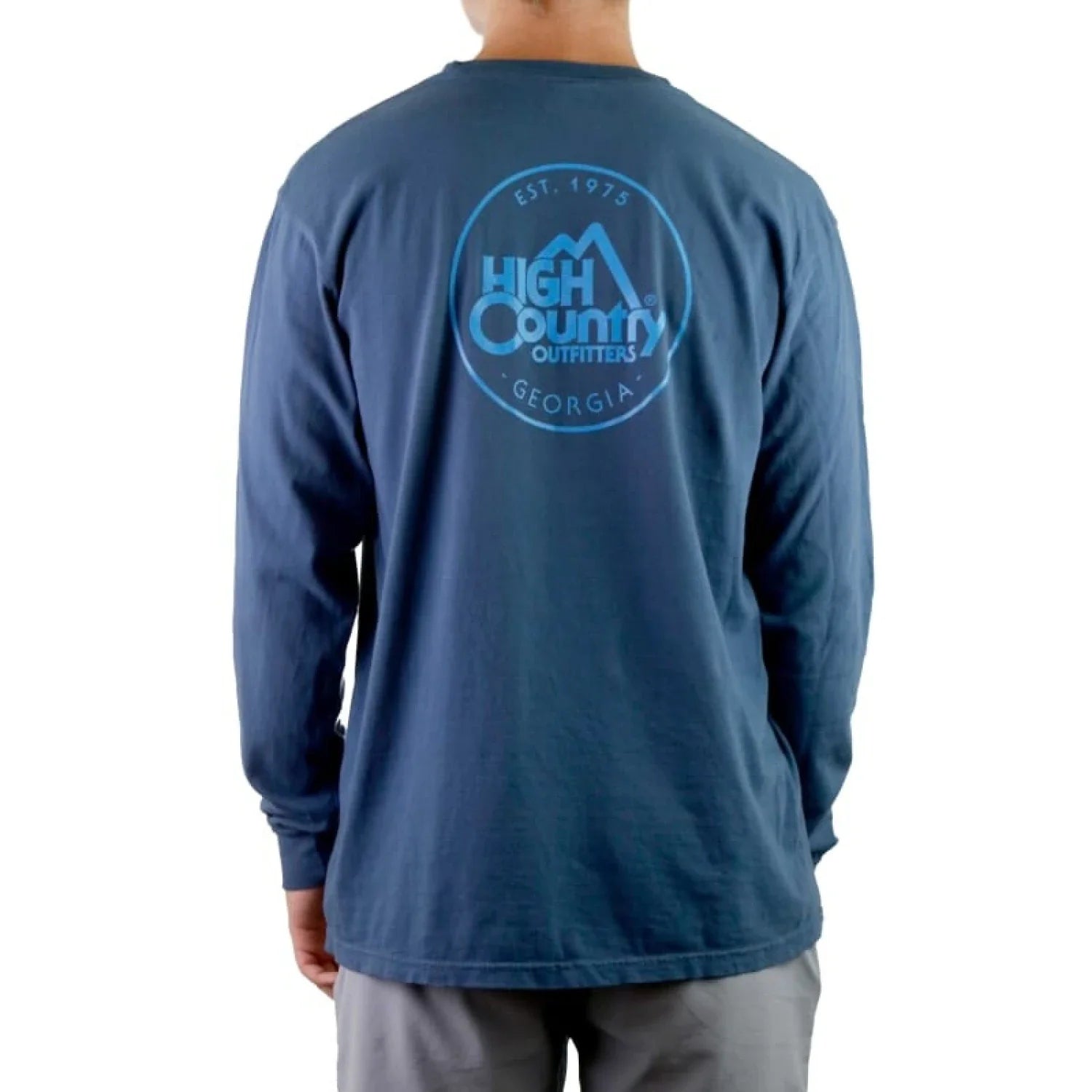 High Country Outfitters 01. MENS APPAREL - MENS T-SHIRTS - MENS T-SHIRT LS Men's HC GA Circle CC Long Sleeve MIDNIGHT