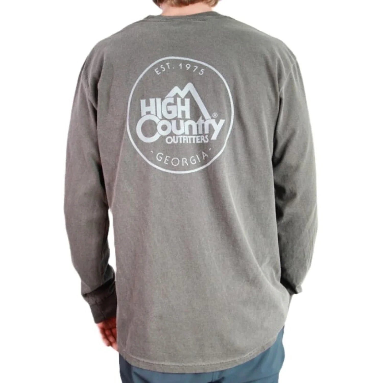 High Country Outfitters 01. MENS APPAREL - MENS T-SHIRTS - MENS T-SHIRT LS Men's HC GA Circle CC Long Sleeve BRICK