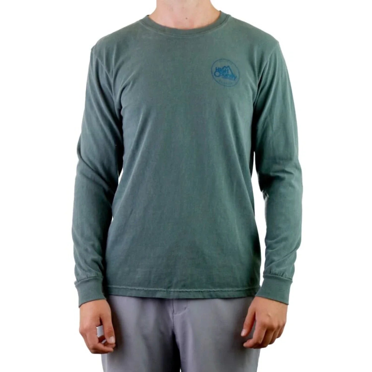 High Country Outfitters 01. MENS APPAREL - MENS T-SHIRTS - MENS T-SHIRT LS Men's HC GA Circle CC Long Sleeve BLUE SPRUCE