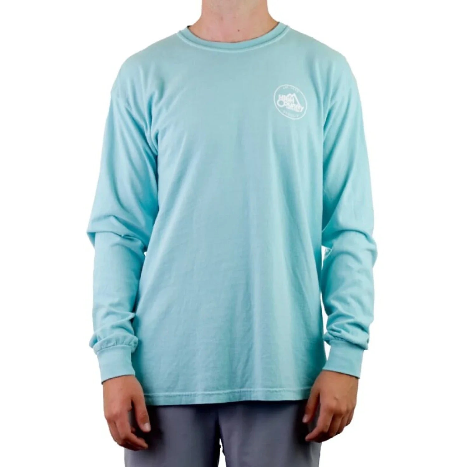 High Country Outfitters 01. MENS APPAREL - MENS T-SHIRTS - MENS T-SHIRT LS Men's HC GA Circle CC Long Sleeve CHALKY MINT