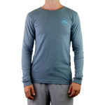 High Country Outfitters 01. MENS APPAREL - MENS T-SHIRTS - MENS T-SHIRT LS Men's HC GA Topo Tri Long Sleeve HEATHER SLATE