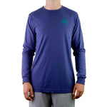 High Country Outfitters 01. MENS APPAREL - MENS T-SHIRTS - MENS T-SHIRT LS Men's HC GA Topo Tri Long Sleeve NAVY TRI