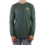 High Country Outfitters 01. MENS APPAREL - MENS T-SHIRTS - MENS T-SHIRT LS Men's HC GA Topo Tri Long Sleeve HTR FOREST